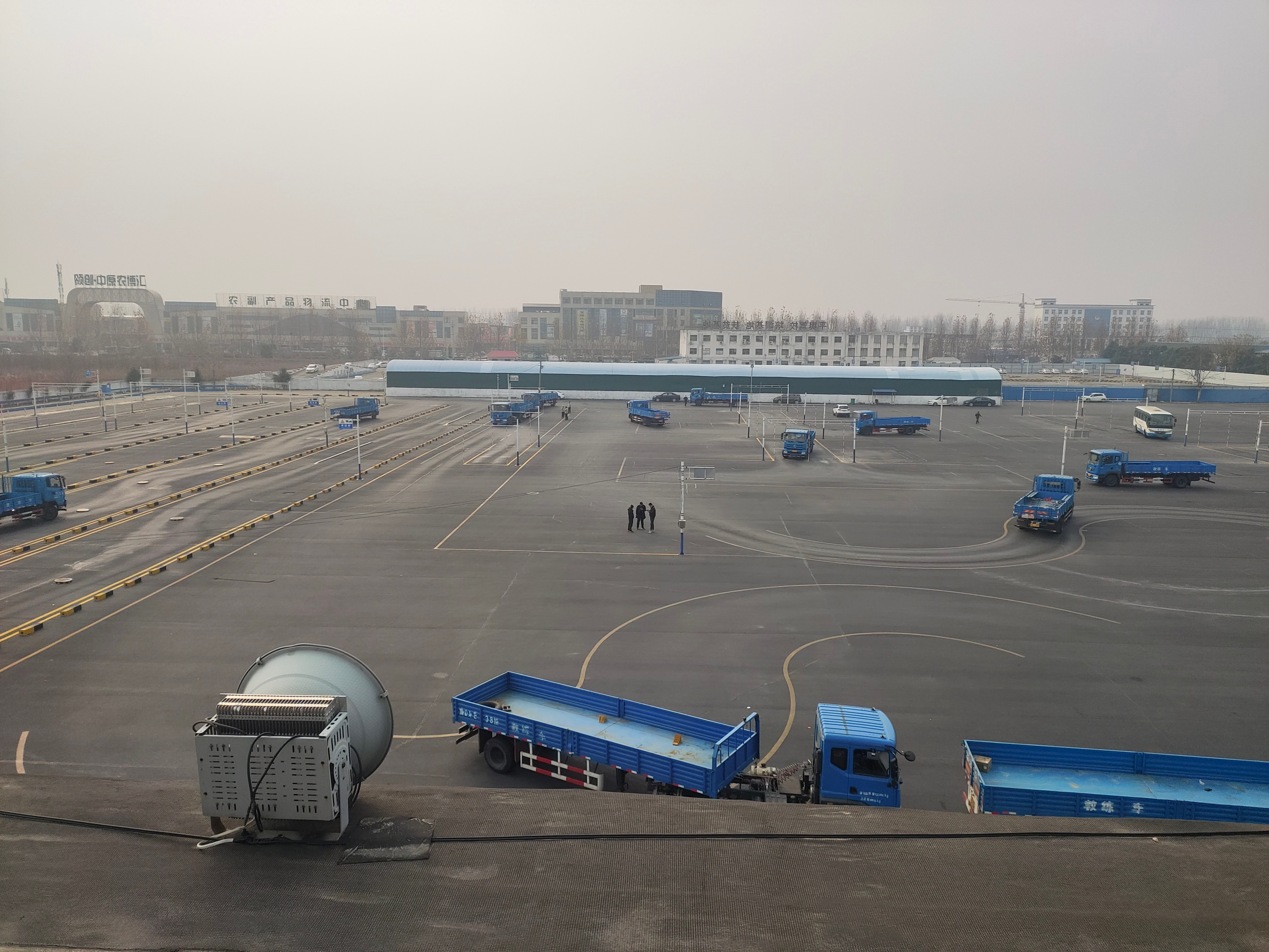 河南驻马店平舆驾校科目二无线监控案例